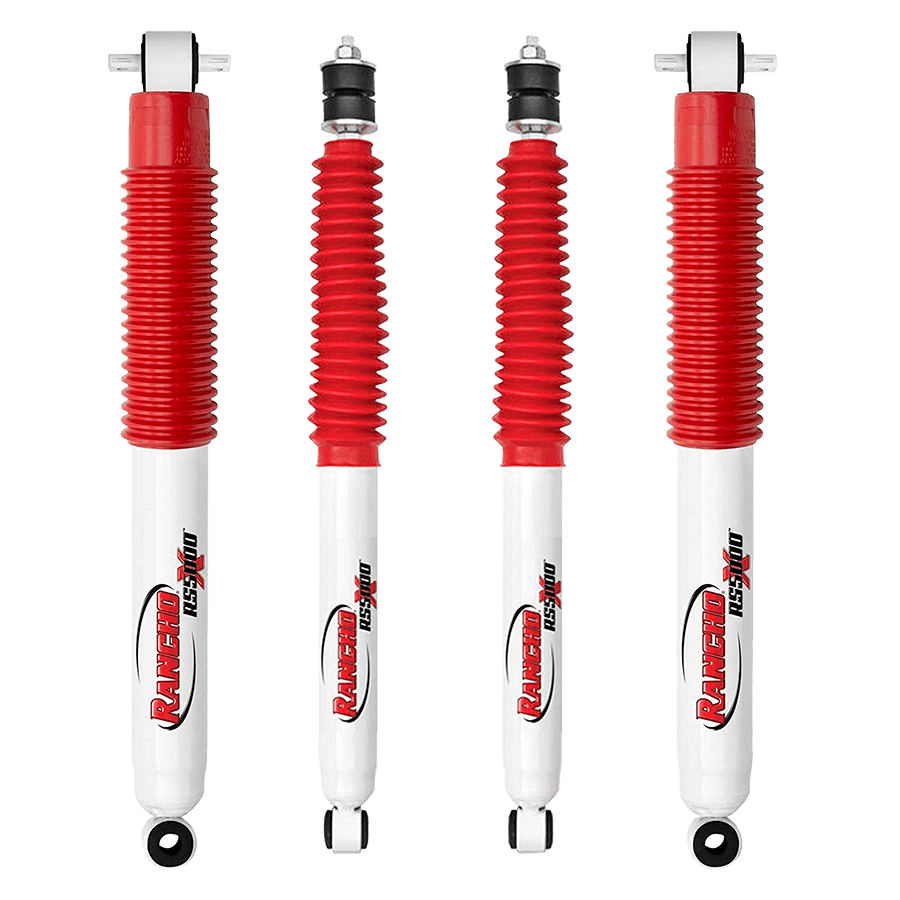 Rancho RS5000X Gas Shocks set compatible with 07-15 Jeep Wrangler JK with 3-4 inch lift kits