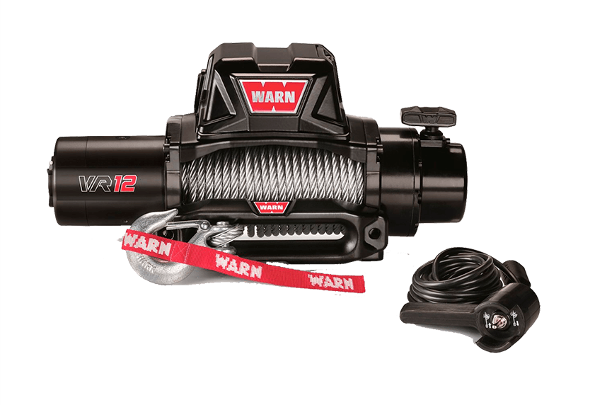 WARN 96820 VR12 Electric Winch with Steel Rope - 12,000 lbs. Capacity