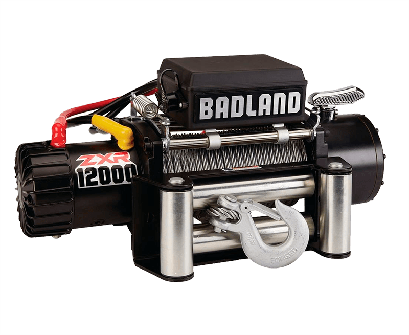 Badland ZXR 12000 lb. IP 66 Weather Resistant Off-Road Vehicle Electric Winch with Automatic Load-Holding Brake