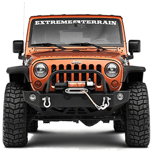 Smittybilt 76744 SRC Carbine Front Bumper for 2007-2018 Jeep Wrangler JK - Black