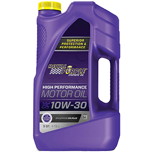 Royal Purple 51130 API-Licensed SAE 10W-30 High Performance Synthetic Motor Oil - 5 qt.