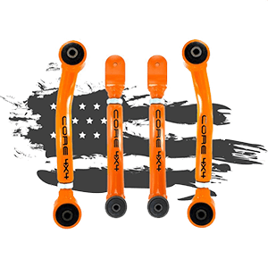 Jeep TJ-LJ-XJ-MJ Front Control Arm Set TIER ONE, Charcoal LIFETIME REPLACEMENT GUARANTEE