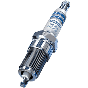 Bosch 8116 Double Platinum Spark Plug - Up to 3X Longer Life for Select Jeep Wrangler