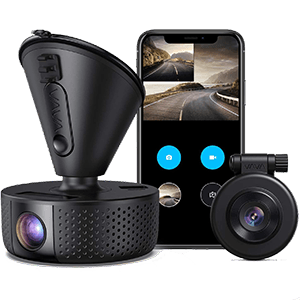 Dual Dash cam, VAVA Dual 1920x1080P FHD, Front and Rear dash camera, Wi-Fi