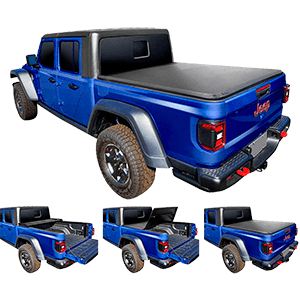 Tyger Auto T3 Soft Tri-Fold Bed Tonneau Cover for 2020 Jeep Gladiator