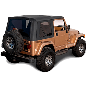 Sierra Offroad Jeep Wrangler TJ (1997-2006) Factory Style Soft Top with Tinted Windows