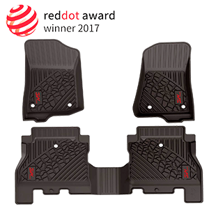 3W Floor Mats for Jeep Wrangler JL 2018 2019 2020 - Heavy Duty Protection Custom Fit Floor Liners All Weather Odorless TPE Car Floor Carpet