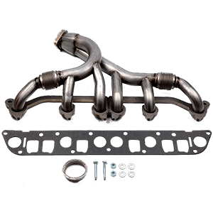 cciyu Stainless Steel Exhaust Manifold Kit Fits Jeep