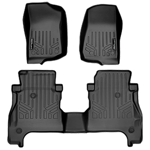 MAX LINER A0316/B0459 for 2020 Jeep Gladiator with Lockable Rear Underseat Storage, Black