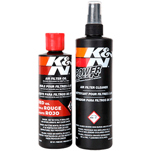 K&N Air Filter Cleaning Kit: Squeeze Bottle Filter Cleaner and Red Oil Kit; Restores Engine Air Filter Performance