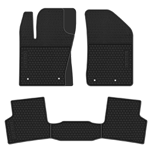 biosp Car Floor Mats for Jeep Renegade 2015 2016 2017 2018 2019 Front and Rear Heavy Duty Rubber Liner Set Full Black Vehicle Carpet Custom Fit-All Weather Guard Odorless