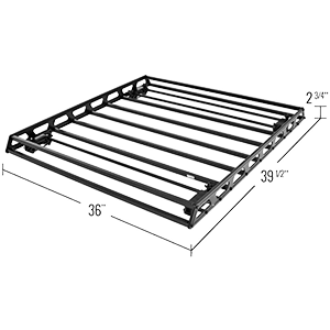 Rage Powersports Apex Slim Low-Profile Car Roof Rack Camping Cargo Basket