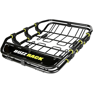 BUZZRACK Convoy / 52 x 41x 8.5 Super Duty Roof Cargo Basket Luggage Carrier Rack with Wind Deflector