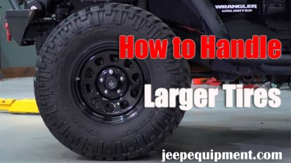 Adjusting Tire Pressure for Larger Tires