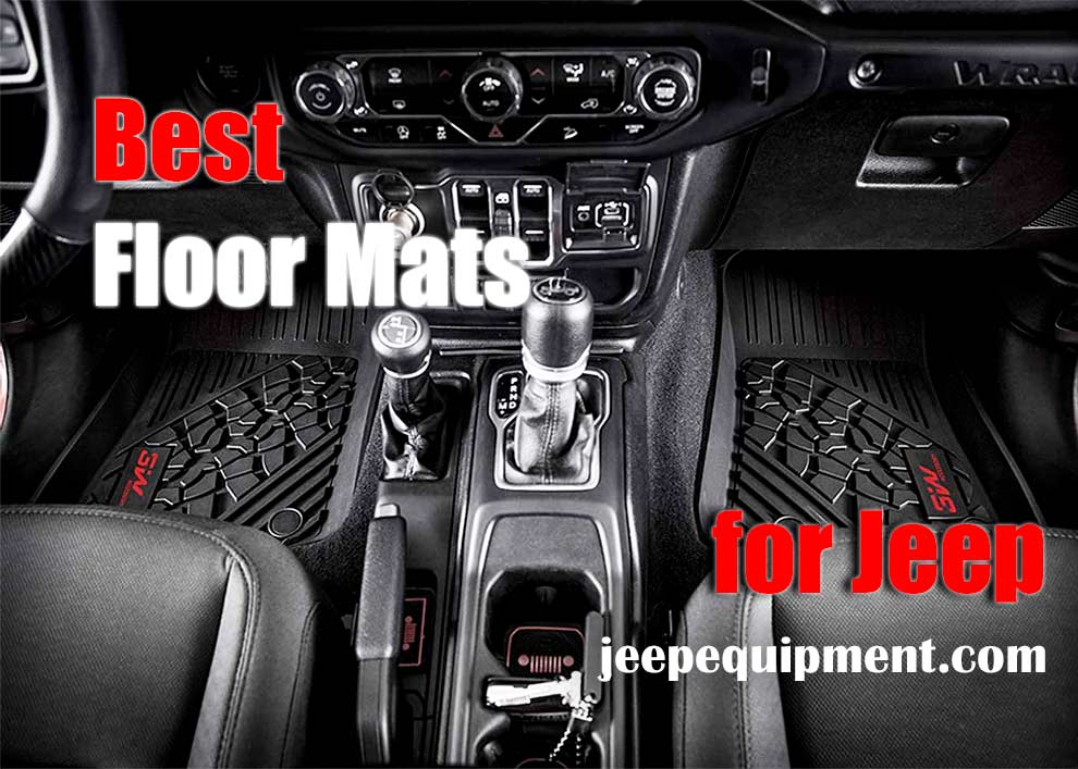TPE All-Weather Floor Liner for 2020 Jeep Gladiator JT 4 Door JoyTutus Floor Mats for Jeep Gladiator Front & Rear Complete Set 