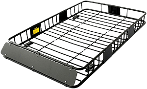 Roof Rack Cargo Basket, Universal Car Top Carrier Rack Adjustable Length 43/64 inches Anti-Rust Car Top Luggage Holder Carrier Basket 150l