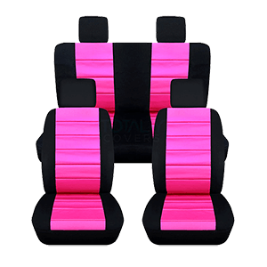 Totally Pink Covers Compatible with 2007-2010 Jeep Wrangler JK Seat Covers
