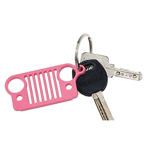 EVAPLUS Car Key Ring with Bottle Opener for Jeep Wrangler Accessories Pink