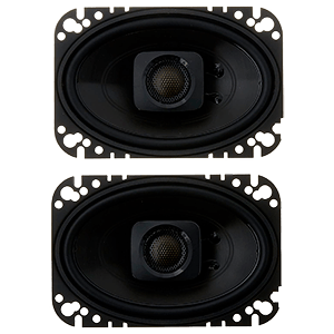 Polk Audio DB462 DB+ Series 4x6 Coaxial Speakers with Marine Certification, Black