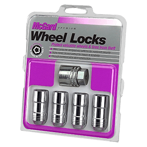 McGard 24210 Chrome Cone Seat Wheel Locks (M14 x 1.5 Thread Size) - Set of 4