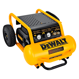 DEWALT Air Compressor, 225-PSI Max, Hand Carry with Wheels, 4-1/2 Gallon (D55146)