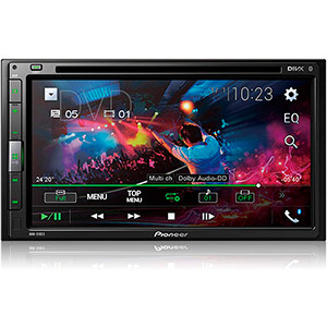 Pioneer 6.8 Inches Double DIN Touchscreen Display, Apple iPhone and Android Music Support