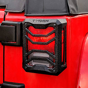 Tyger Auto TG-TG7J83338 Tail Light Guards Covers Compatible with 2007-2018 Jeep Wrangler JK