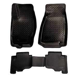Husky Liners - 30611 Fits 2006-10 Jeep Commander, 2005-10 Jeep Grand Cherokee Classic Style Front Floor Mats Black