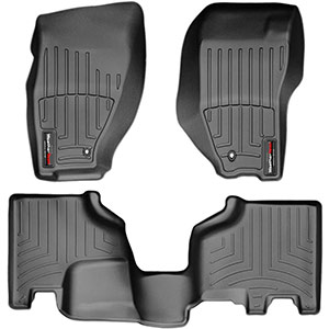 WeatherTech Custom Fit FloorLiner for Jeep Liberty - 1st & 2nd Row (Black)