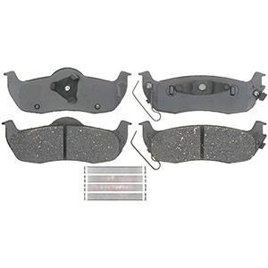 ACDelco Silver 14D1080CH Ceramic Front Disc Brake Pad Set with Hardware