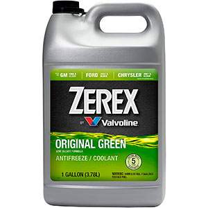 Zerex ZXRU1 Original Green 50/50 Prediluted Ready-to-Use Antifreeze/Coolant