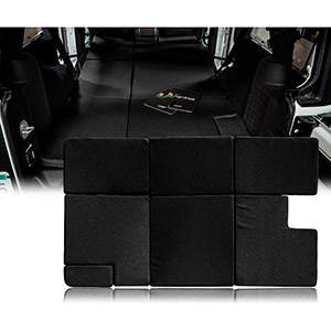 Xprite Black Sleeping Mattress Portable Camping Pad Bed Platform, NitePad Sand Premium 1.5-inch Thick Trunk Cushion for 2007-2018 Jeep Wrangler JKU