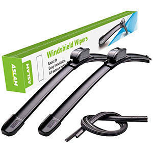 Windshield Wipers,ASLAM Type-G 21+21 Wiper Blades:All-Season Blade for Original Equipment Replacement and Refills Replaceable