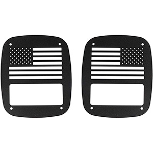 Hooke Road Tail Light Covers Taillight Guards for Jeep Wrangler TJ 1997-2006