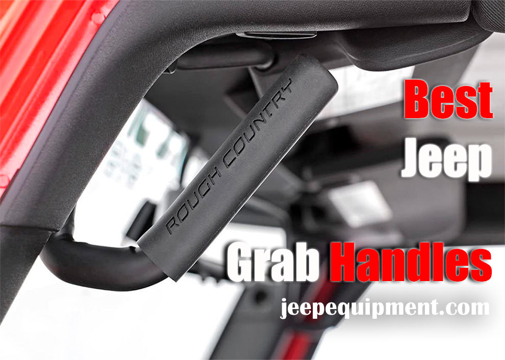 JeCar Grab Handles for Jeep Wrangler Heavy Duty Roll Bar Grab Handles with Storage Bag for 1955-2021 Jeep Wrangler CJ YJ TJ JK JL & 2020-2021 Jeep Gladiator JT Black 