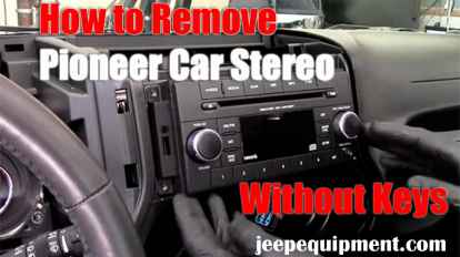 How to Remove Pioneer Car Stereo Without Keys