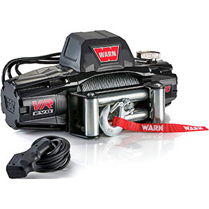 WARN 103252 VR EVO 10 Electric 12V DC Winch with Steel Cable Wire Rope