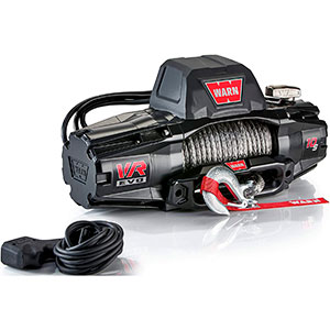 WARN 103253 VR EVO 10-S Electric 12V DC Winch with Synthetic Rope