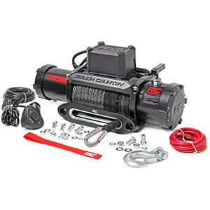 Rough Country 9,500 LB PRO Series Electric Winch | 85 FT Synthetic Rope Fairlead