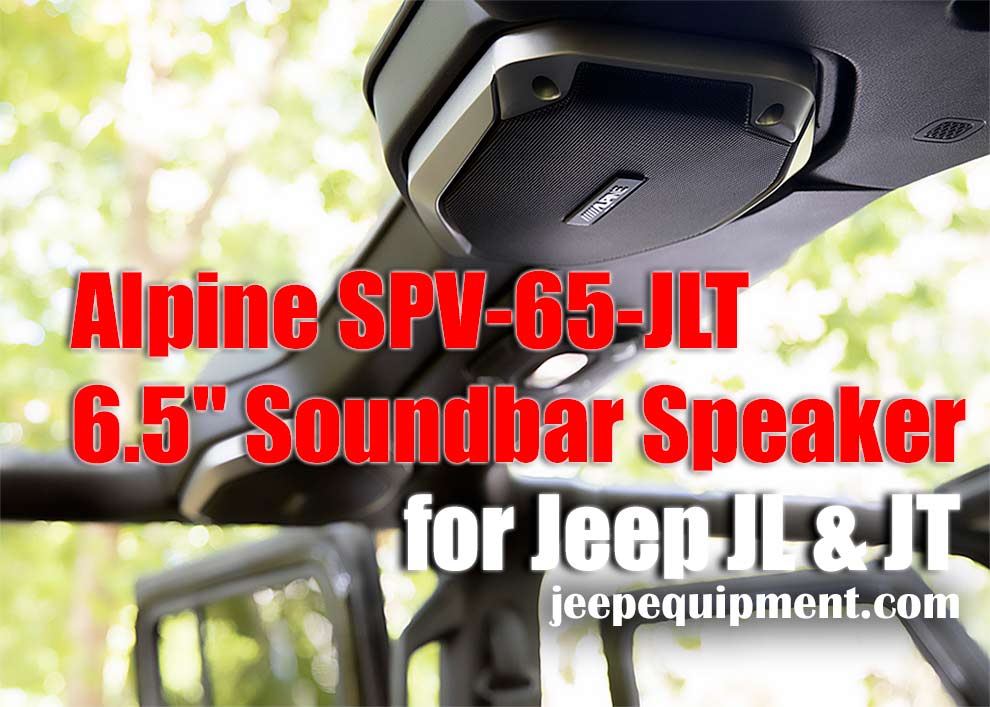Alpine SPV-65-JLT 6.5 Soundbar Speaker Upgrade for Jeep Wrangler JL & Jeep Gladiator JT