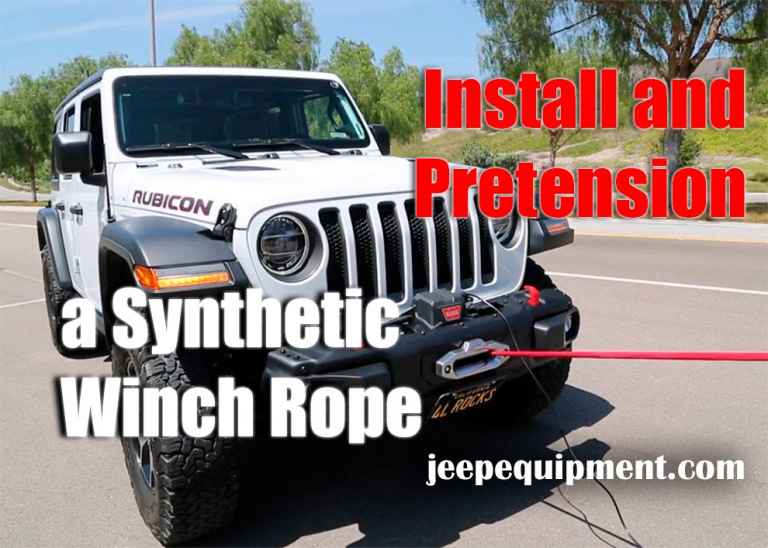 How To Install and Pretension a Synthetic Winch Rope