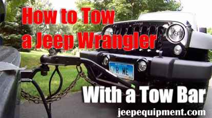 How to Tow a Jeep Wrangler With a Tow Bar