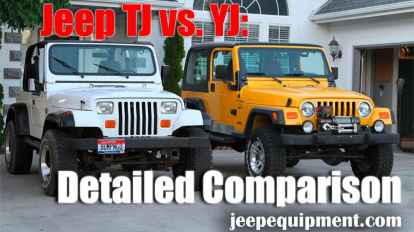 Jeep TJ vs. YJ Detailed Comparison