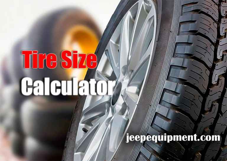 Jeep Tire Size Calculator