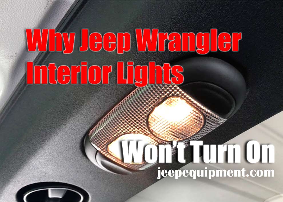  ¿Por qué las luces interiores del Jeep Wrangler no se encienden?