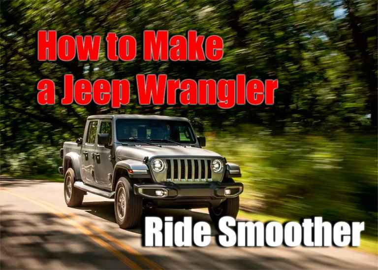 How to Make a Jeep Wrangler Ride Smoother