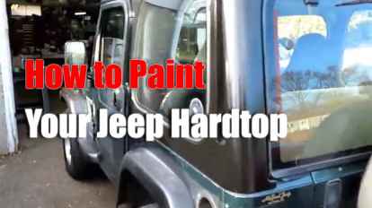 How to Paint Your Jeep Hardtop