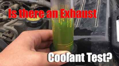 Is there an Exhaust in Coolant Test