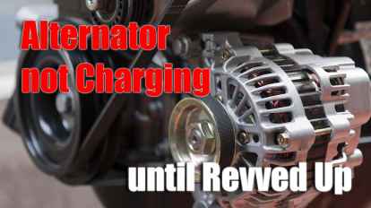 Troubleshooting an Alternator not Charging until Revved Up