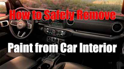 How to Safely Remove Paint from Car Interior